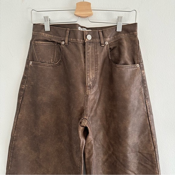 NWOT We The Free Brown Wide Leg Jeans - Picture 5 of 12